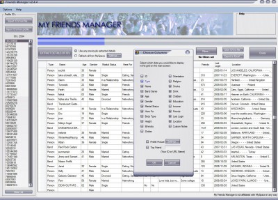 My Friends Manager 1.4.0 screenshot My Friends Manager 1.4.0 screenshot