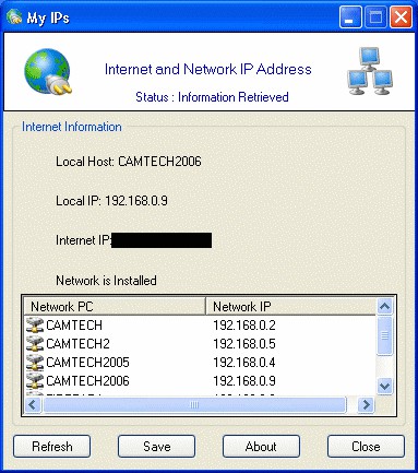 My IPs 1.0 screenshot