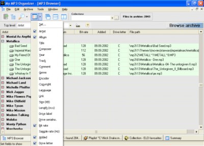My MP3 Organizer 2.0 Build screenshot