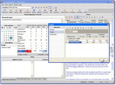 My Training Diary 2.2.0.7 screenshot My Training Diary 2.2.0.7 screenshot