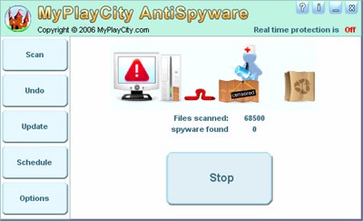 Myplaycity Antispyware 4.2 screenshot Myplaycity Antispyware 4.2 screenshot