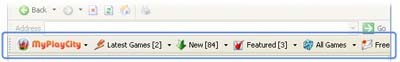 MyPlayCity Toolbar 2.0 screenshot MyPlayCity Toolbar 2.0 screenshot