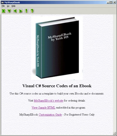 MySharpEbook 1.0 screenshot MySharpEbook 1.0 screenshot