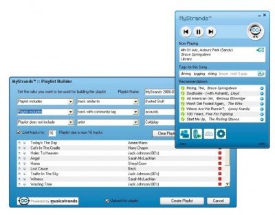 MyStrands for Windows 0.7.3 Beta screenshot MyStrands for Windows 0.7.3 Beta screenshot