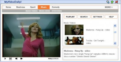 MyVideoDaily 3.01 screenshot MyVideoDaily 3.01 screenshot