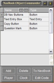 NeoBook Object Commander 2.0 screenshot