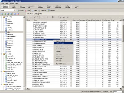 Nerocode MySQL Client 2.3 screenshot Nerocode MySQL Client 2.3 screenshot