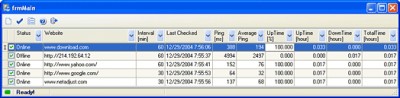 NetAdjust Website Monitor 1.1 screenshot NetAdjust Website Monitor 1.1 screenshot