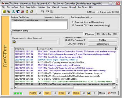NetCFax networked fax system 3.12 screenshot NetCFax networked fax system 3.12 screenshot