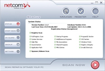 Netcom Internet Security Suite 2007.903 screenshot