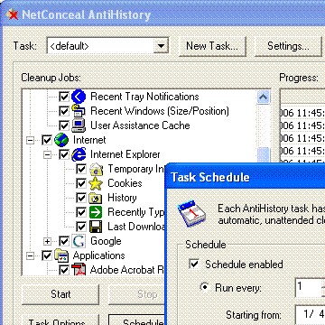 Netconceal AntiHistory 1.0.004 screenshot Netconceal AntiHistory 1.0.004 screenshot