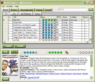 Netflixter 1.2.2278.2 screenshot