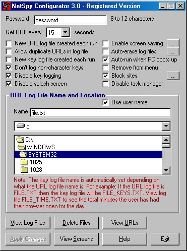 NetSpy 3.0 screenshot