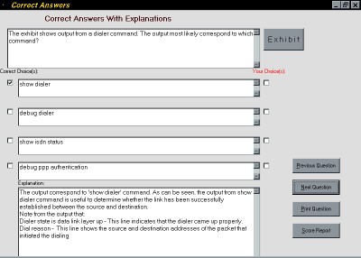 Network+ practice tests from SimulationExams.com 2.6 screenshot