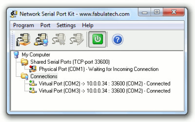 serial ports to tcp/ip