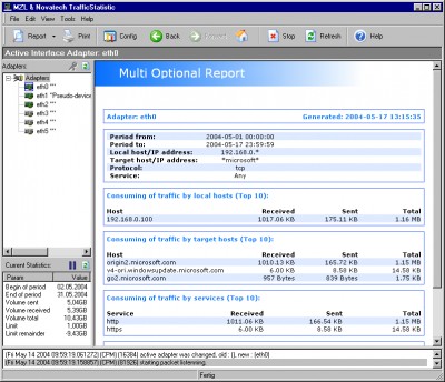 Network Traffic Multi Optional Report 1.2 screenshot Network Traffic Multi Optional Report 1.2 screenshot