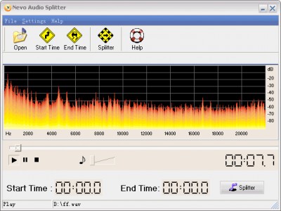 Nevo Audio splitter 2.1 screenshot Nevo Audio splitter 2.1 screenshot