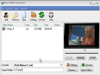 Nevo Video Converter 2.1 screenshot