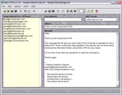 Note-A-Phi 2.1.0 screenshot Note-A-Phi 2.1.0 screenshot