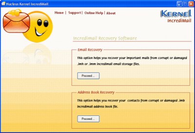 Nucleus Incredimail Recovery 4.02 screenshot Nucleus Incredimail Recovery 4.02 screenshot