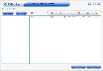 Okoker Data Recovery 5.8 screenshot