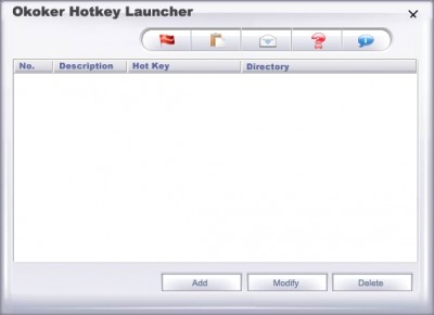 Okoker hotkey Launcher 4.6 screenshot