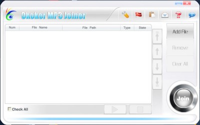 Okoker Mp3 Joiner 4.4 screenshot Okoker Mp3 Joiner 4.4 screenshot