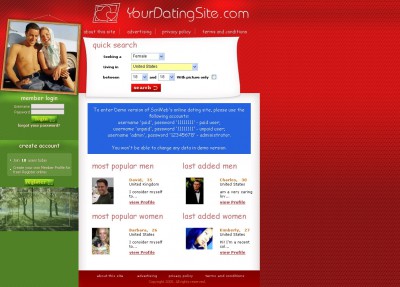 Online Dating Software 2006.01 screenshot Online Dating Software 2006.01 screenshot