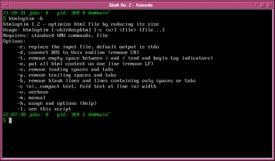Optimize html files 1.2 screenshot