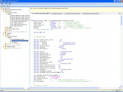 Orbital's SQL Decryptor 2.2 screenshot