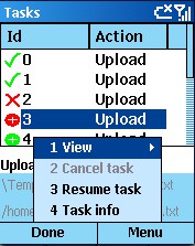 Orneta FTP for Smartphone 2003 1.1.1 screenshot