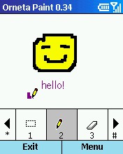 Orneta Paint for Smartphone 2002 1.0.0 screenshot Orneta Paint for Smartphone 2002 1.0.0 screenshot