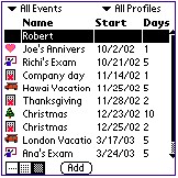 OurAgenda Calendar event manager(Palm OS) 1.0 screenshot OurAgenda Calendar event manager(Palm OS) 1.0 screenshot