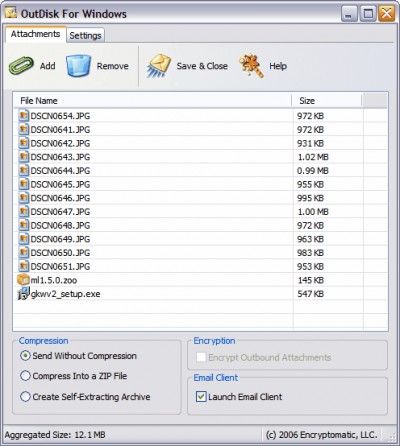 OutDisk FTP for Email 2.0.0.12 screenshot OutDisk FTP for Email 2.0.0.12 screenshot