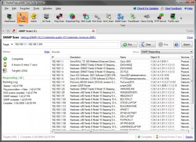 PacketTrap SNMP Scan 2.3.8 screenshot