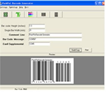PackPal Barcode Generator 1.2 screenshot PackPal Barcode Generator 1.2 screenshot