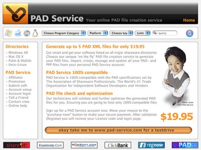 PAD Server Windows 2.0 screenshot PAD Server Windows 2.0 screenshot