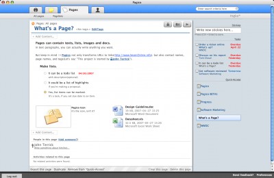 Pagico (Basic) 2.1.0626 screenshot