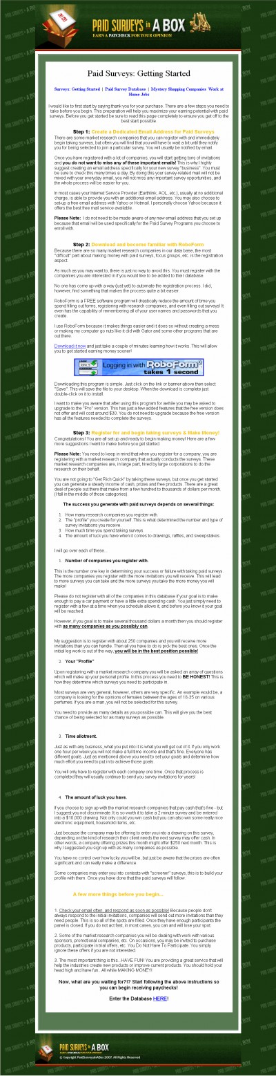 Paid Surveys Kit 1.0 screenshot