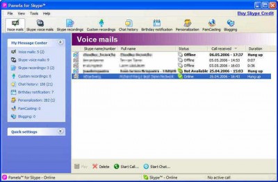 Pamela for Skype - Basic Version 1.38a screenshot Pamela for Skype - Basic Version 1.38a screenshot