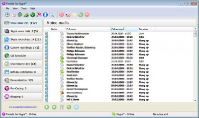 Pamela for Skype - Basic Version 1.38a screenshot Pamela for Skype - Basic Version 1.38a screenshot