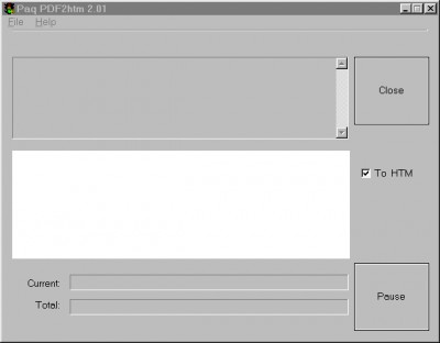 Paq  pdf2htm (pdf 2 to htm) 2.01 screenshot