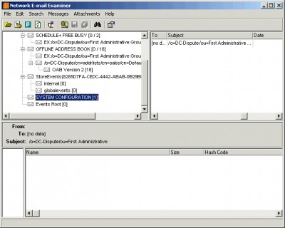 Paraben's Network E-mail Examiner 2.0.290 screenshot