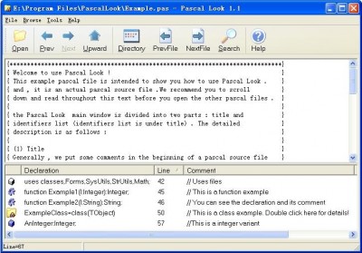 Pascal Look 1.1 screenshot Pascal Look 1.1 screenshot