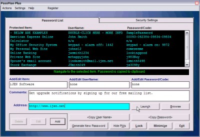 PassMan Plus 5.0.0.0 screenshot