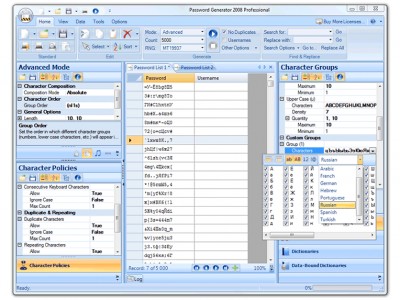 Password Generator 2008 Professional 2.0.0000 screenshot Password Generator 2008 Professional 2.0.0000 screenshot
