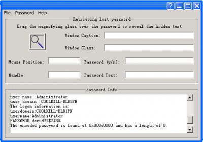 Password Reminder 1.6 screenshot