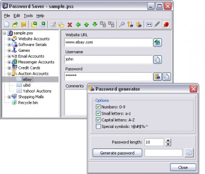 Password Saver Pro 5.8.3.2134 screenshot