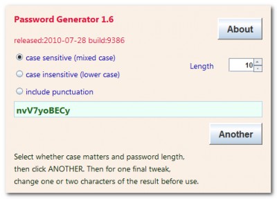 Password 1.4 screenshot