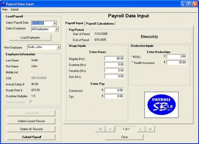 Payroll SB 2007 2.3.2 screenshot Payroll SB 2007 2.3.2 screenshot